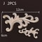 Wood Carved Corner Appliques Decorative Furniture Trim Floral Wood Onlays Set 18