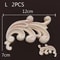 Wood Carved Corner Appliques Decorative Furniture Trim Floral Wood Onlays Set 20