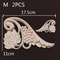 Wood Carved Corner Appliques Decorative Furniture Trim Floral Wood Onlays Set 21