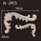 Wood Carved Corner Appliques Decorative Furniture Trim Floral Wood Onlays Set 22