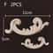 Wood Carved Corner Appliques Decorative Furniture Trim Floral Wood Onlays Set 13