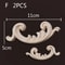 Wood Carved Corner Appliques Decorative Furniture Trim Floral Wood Onlays Set 13