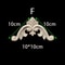 Unpainted Wood Carved Corner Appliques Floral Decorative Onlays For Furniture Upgrade 16