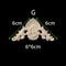 Unpainted Wood Carved Corner Appliques Floral Decorative Onlays For Furniture Upgrade 17