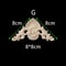 Unpainted Wood Carved Corner Appliques Floral Decorative Onlays For Furniture Upgrade 18