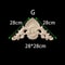Unpainted Wood Carved Corner Appliques Floral Decorative Onlays For Furniture Upgrade 21
