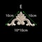 Unpainted Wood Carved Corner Appliques Floral Decorative Onlays For Furniture Upgrade 11