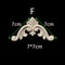 Unpainted Wood Carved Corner Appliques Floral Decorative Onlays For Furniture Upgrade 14