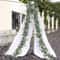 Artificial Eucalyptus Garland Greenery Vine With White Flowers For Wedding And Home Decor 5