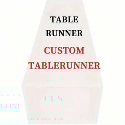custom linen table runner personalized dining table decor for home and events