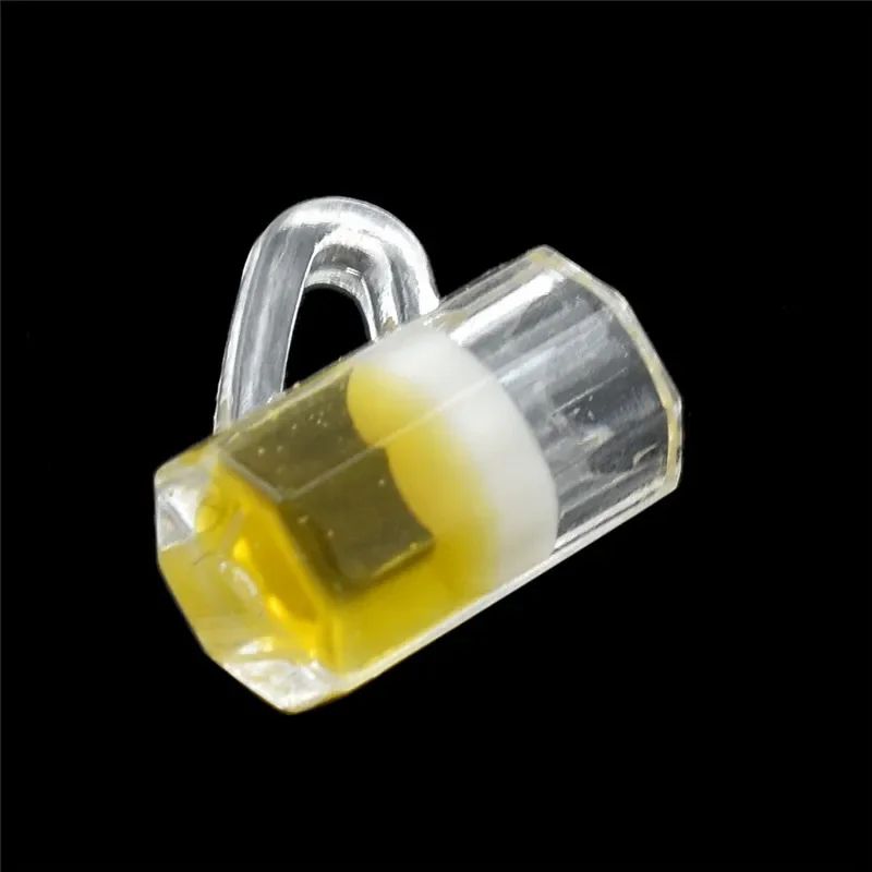 Mini Beer Glass Dollhouse Accessories Set Resin Miniature Cups For DIY Decor 3