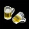 Mini Beer Glass Dollhouse Accessories Set Resin Miniature Cups For DIY Decor 4