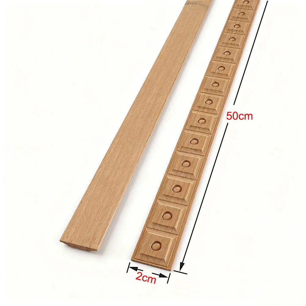 Carved Wood Applique Trim Decorative Furniture Molding For DIY Home Decor 18