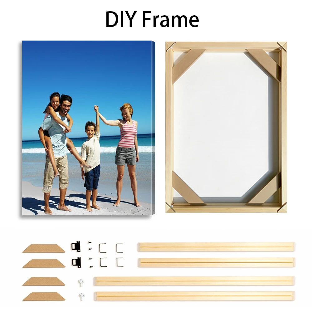 Custom Photo Canvas Print Personalized Wall Art With Frame 1