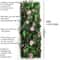 Artificial Grass Wall Panel With Rose Decor Greenery Wall Mat 1