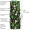 Artificial Grass Wall Panel With Rose Decor Greenery Wall Mat 1