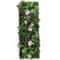 Artificial Grass Wall Panel With Rose Decor Greenery Wall Mat 18