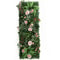 Artificial Grass Wall Panel With Rose Decor Greenery Wall Mat 18