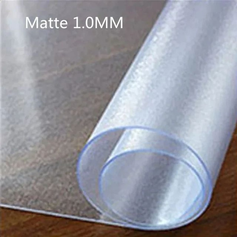Clear PVC Table Cover Waterproof Transparent Table Protector 9