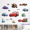 Cartoon Cars Wall Sticker Kids Room Racing Theme Decor 19