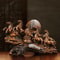 Eight Running Horses Feng Shui Decor Lucky Wealth Table Ornament 3