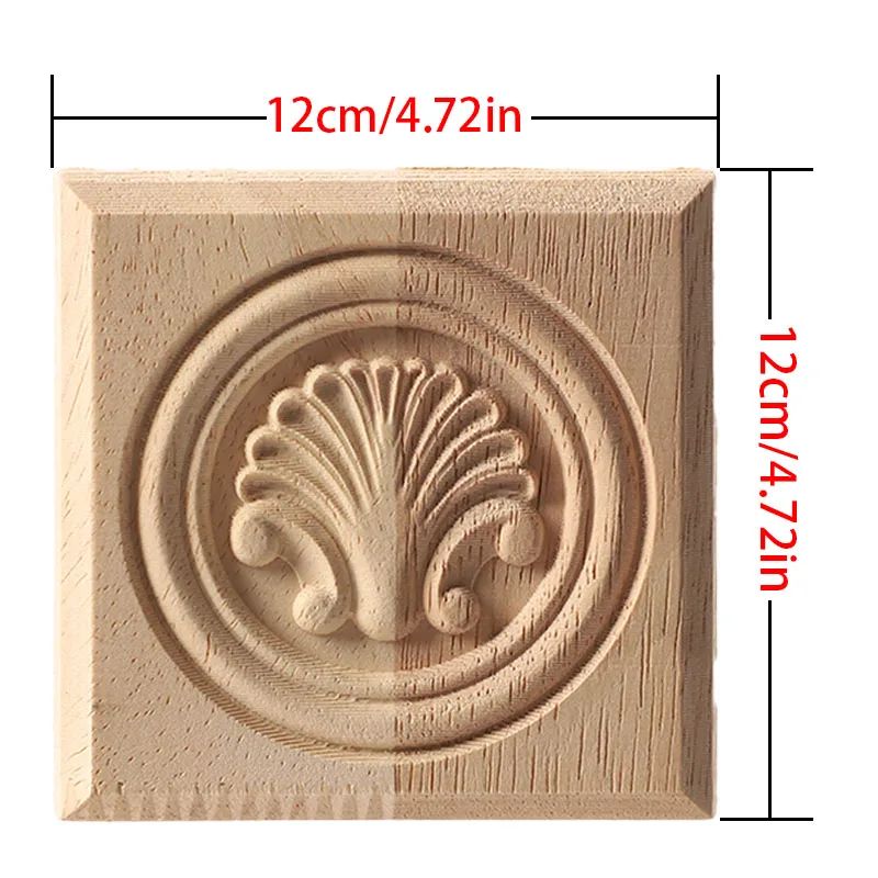Carved Wood Corner Applique Decorative Furniture Trim Accent 15