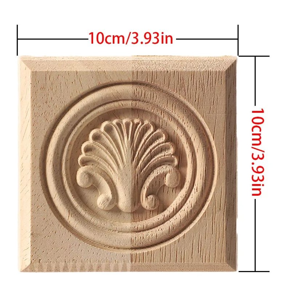 Carved Wood Corner Applique Decorative Furniture Trim Accent 14