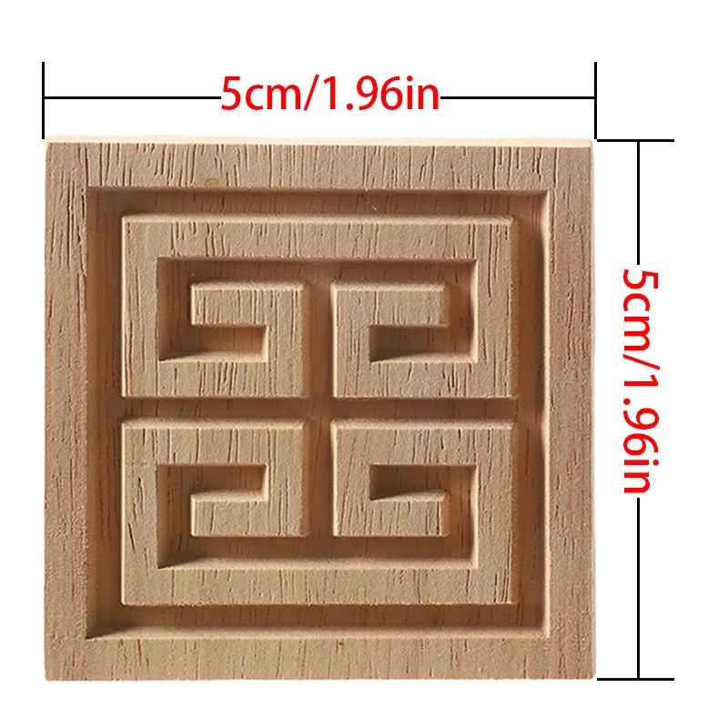 Carved Wood Corner Applique Decorative Furniture Trim Accent 28