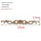 Rectangle Wood Carved Applique Decorative Furniture Trim Panel 15
