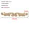 Rectangle Wood Carved Applique Decorative Furniture Trim Panel 7