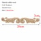 Rectangle Wood Carved Applique Decorative Furniture Trim Panel 7