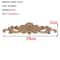 Rectangle Wood Carved Applique Decorative Furniture Trim Panel 11