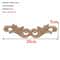 Rectangle Wood Carved Applique Decorative Furniture Trim Panel 12
