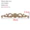 Rectangle Wood Carved Applique Decorative Furniture Trim Panel 13