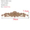 Rectangle Wood Carved Applique Decorative Furniture Trim Panel 21
