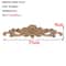 Rectangle Wood Carved Applique Decorative Furniture Trim Panel 23