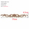 Rectangle Wood Carved Applique Decorative Furniture Trim Panel 24
