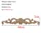 Rectangle Wood Carved Applique Decorative Furniture Trim Panel 26