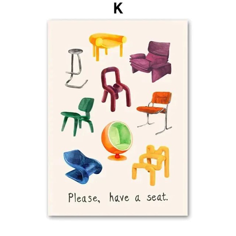 Abstract Animal Canvas Wall Art Colorful Modern Living Room Decor 14