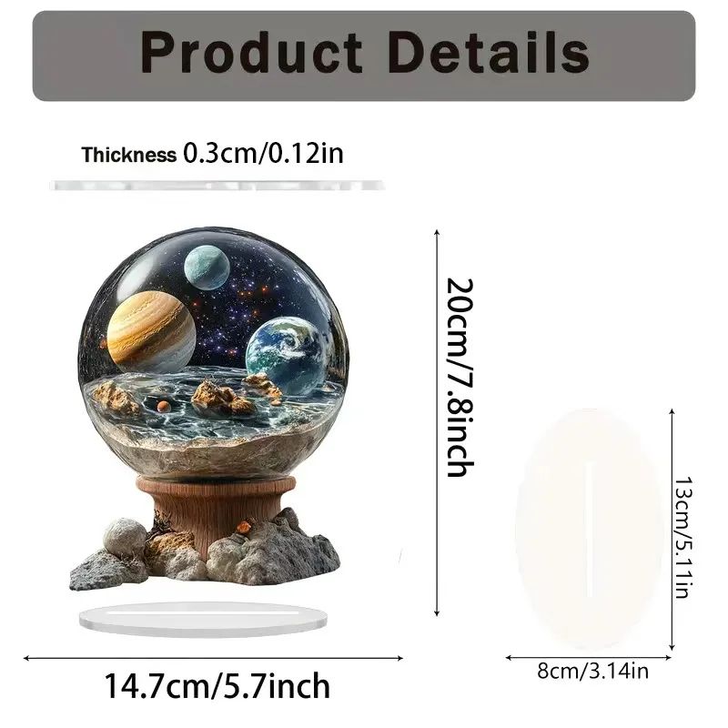 Eid Acrylic Mosque Tabletop Decoration Ramadan Home Display Decor 15