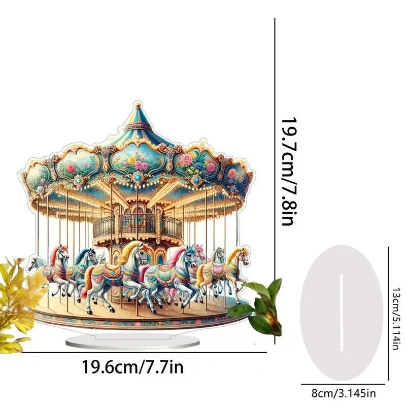 Eid Acrylic Mosque Tabletop Decoration Ramadan Home Display Decor 16