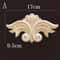 Natural Wood Carving Appliques Furniture Decorative Onlay Trim 15