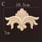 Natural Wood Carving Appliques Furniture Decorative Onlay Trim 17