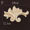 Natural Wood Carving Appliques Furniture Decorative Onlay Trim 21