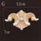 Natural Wood Carving Appliques Furniture Decorative Onlay Trim 22