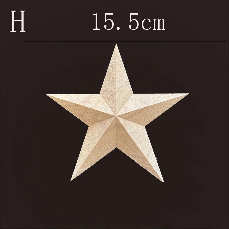 Natural Wood Carving Appliques Furniture Decorative Onlay Trim 23