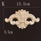 Natural Wood Carving Appliques Furniture Decorative Onlay Trim 27