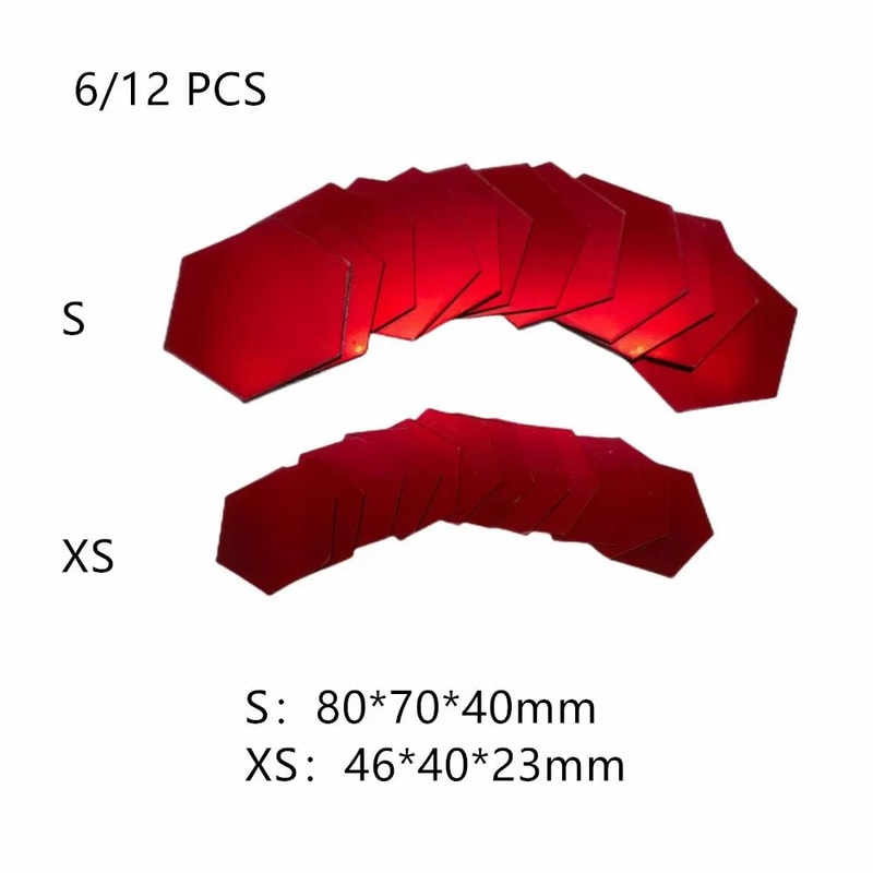 Hexagon Acrylic Mirror Wall Stickers Self Adhesive Decor Tiles 9