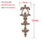 Carved Wood Applique Furniture Onlay Decorative Trim Piece 7