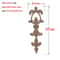 Carved Wood Applique Furniture Onlay Decorative Trim Piece 8